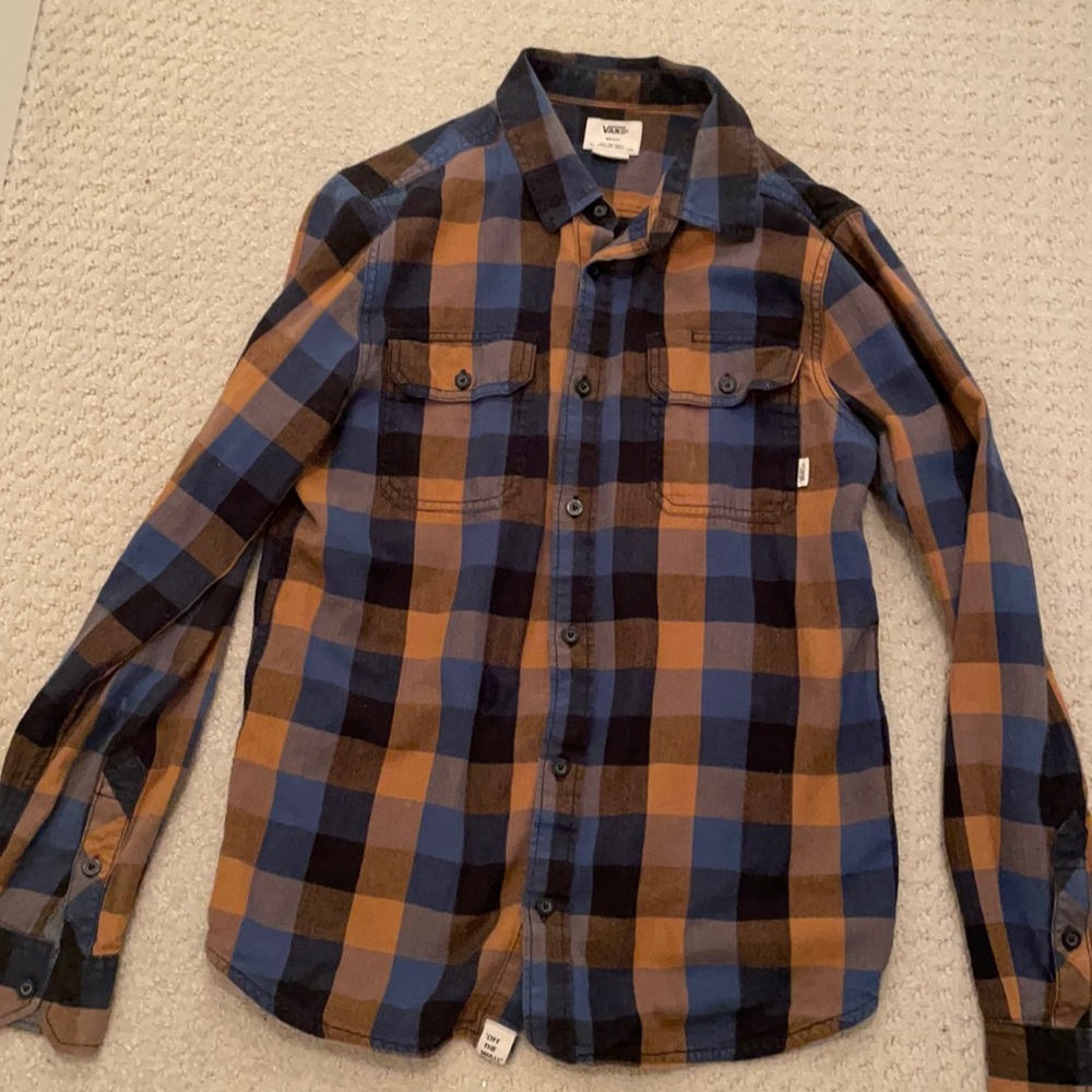 Vans checkered button up shirt
